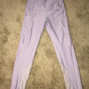 Lavender crop leggings